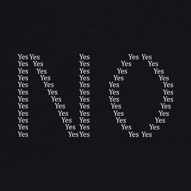 Inscription "no" white by KopuZZta 